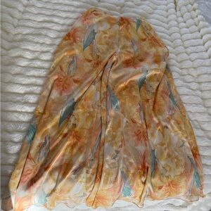 Floral Satin Palazzo Pants